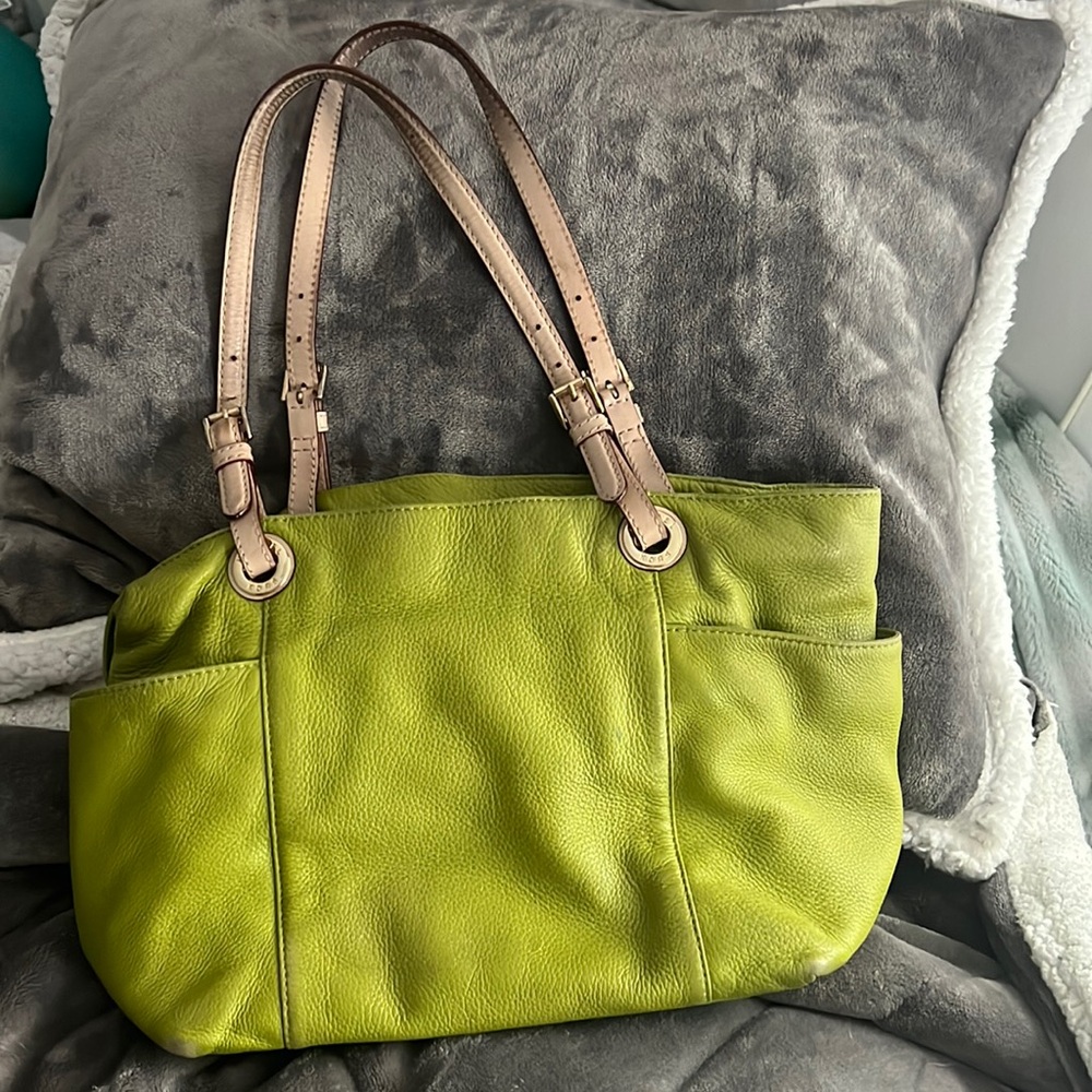 Michael Kors Lime Green Shoulder Handbag